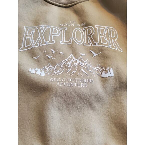 Shein girls sweatshirt size 11-12Y Beige Explorer - Picture 3 of 6